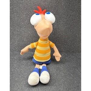 Disney Gabble Heads Ferb Plush Doll Phineas & Ferb No Sound